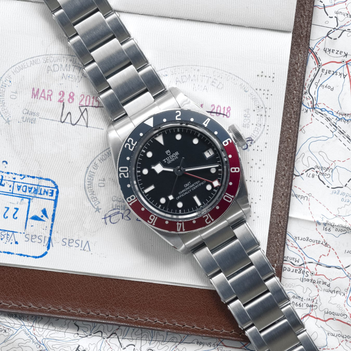 TUDOR Black Bay GMT 41mm steel case with polished and satin finish - M79830RB-0001 at Prestons