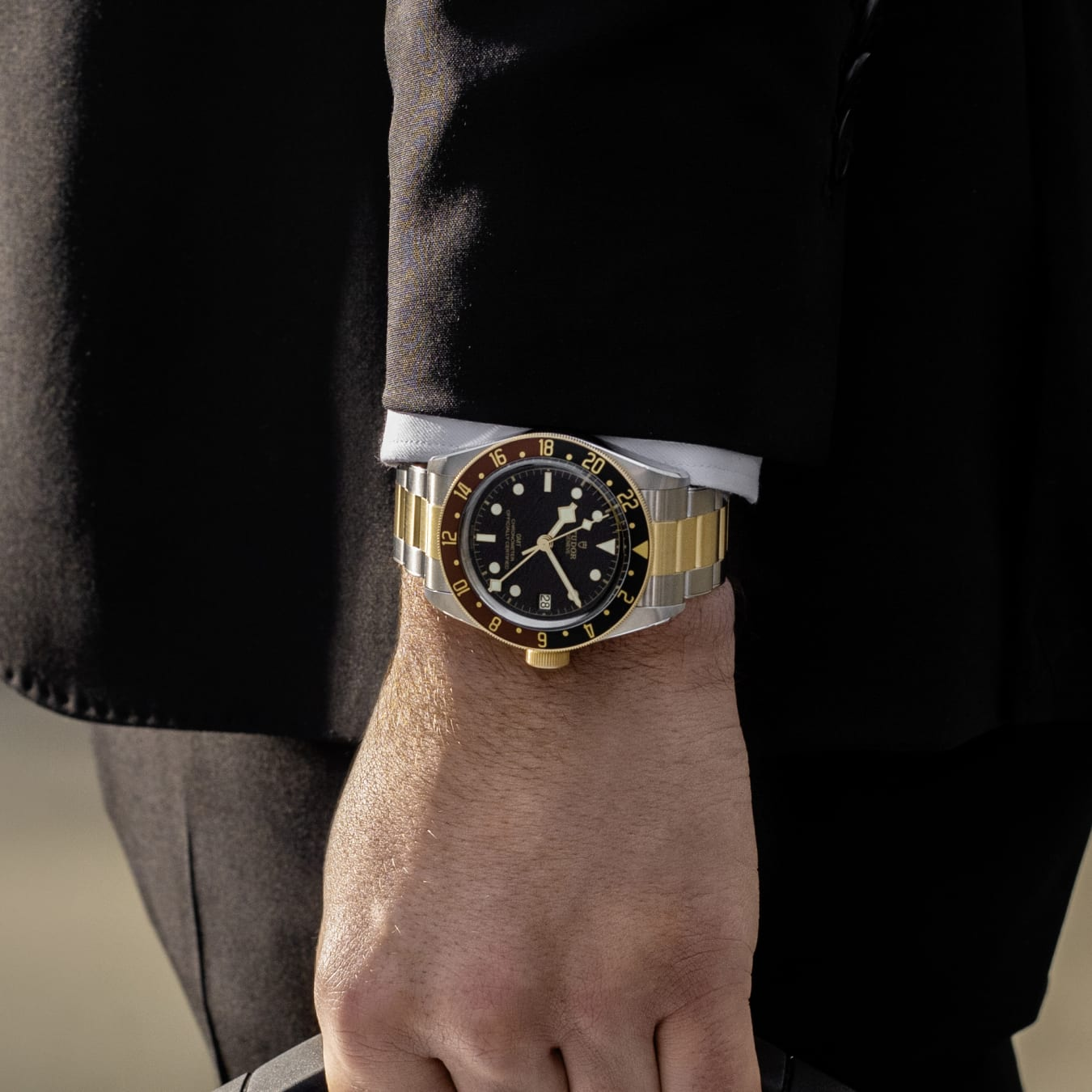 TUDOR Black Bay GMT S&G 41mm steel case with polished and satin finish - M79833MN-0001 at Prestons