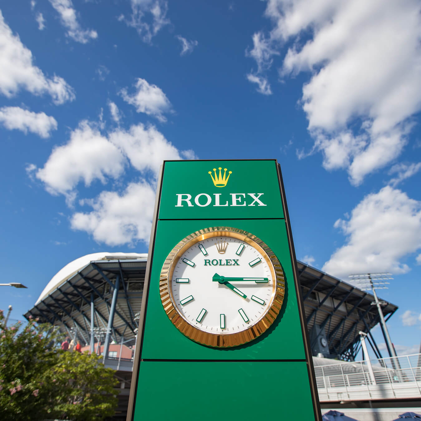 Rolex US Open Rolex entrance clock