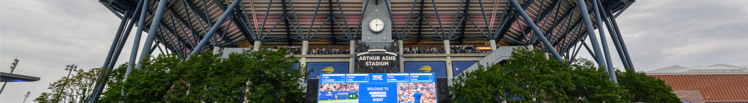 Arthur Ashe Stadium Rolex watch clock the US Open