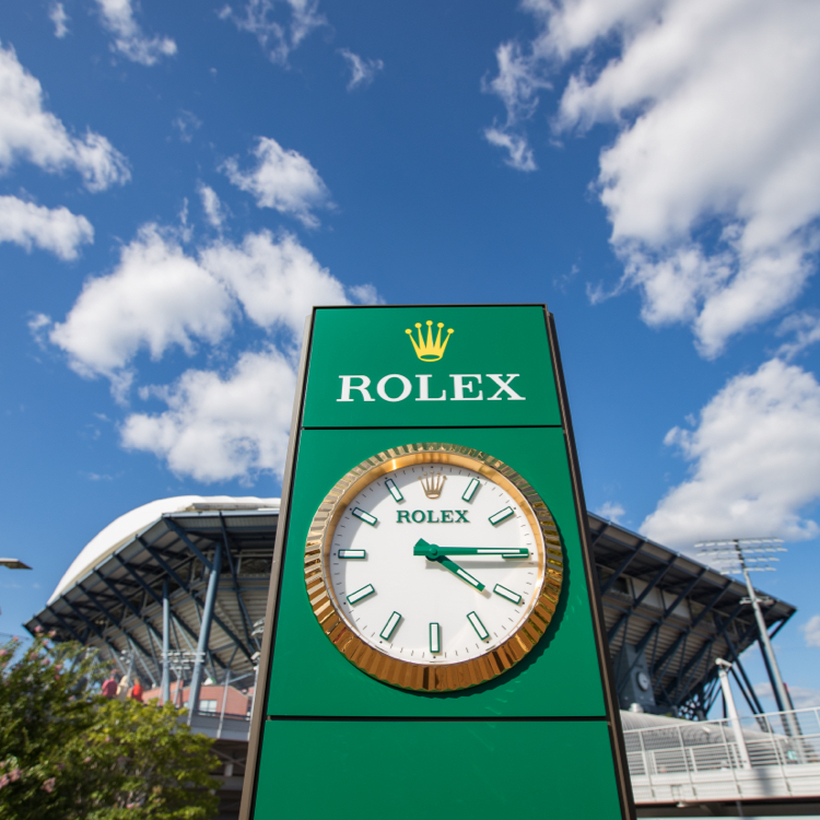 Rolex US Open Rolex entrance clock
