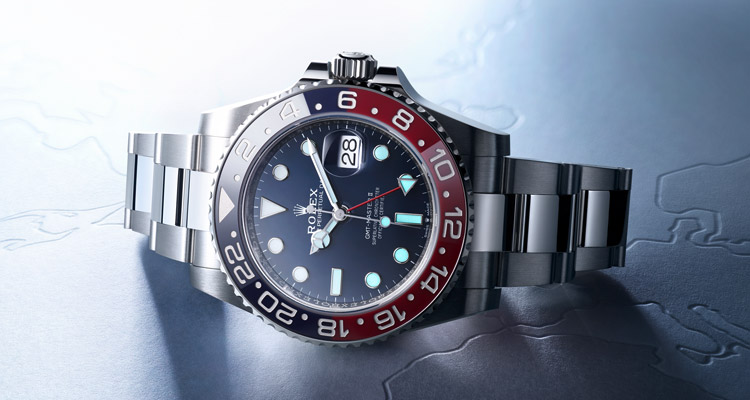 Rolex Oyster Perpetual silver watch 