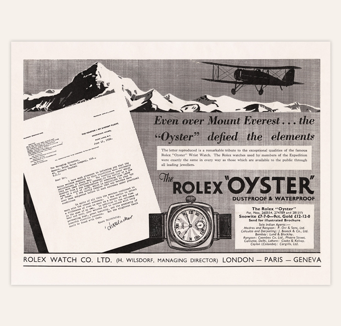 Rolex Oyster vintage newspaper article