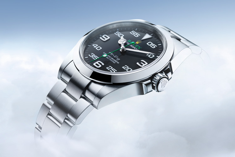 Rolex Air King watch in cloud