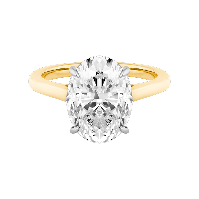 Oval Cut Diamond Solitaire, 5.03ct