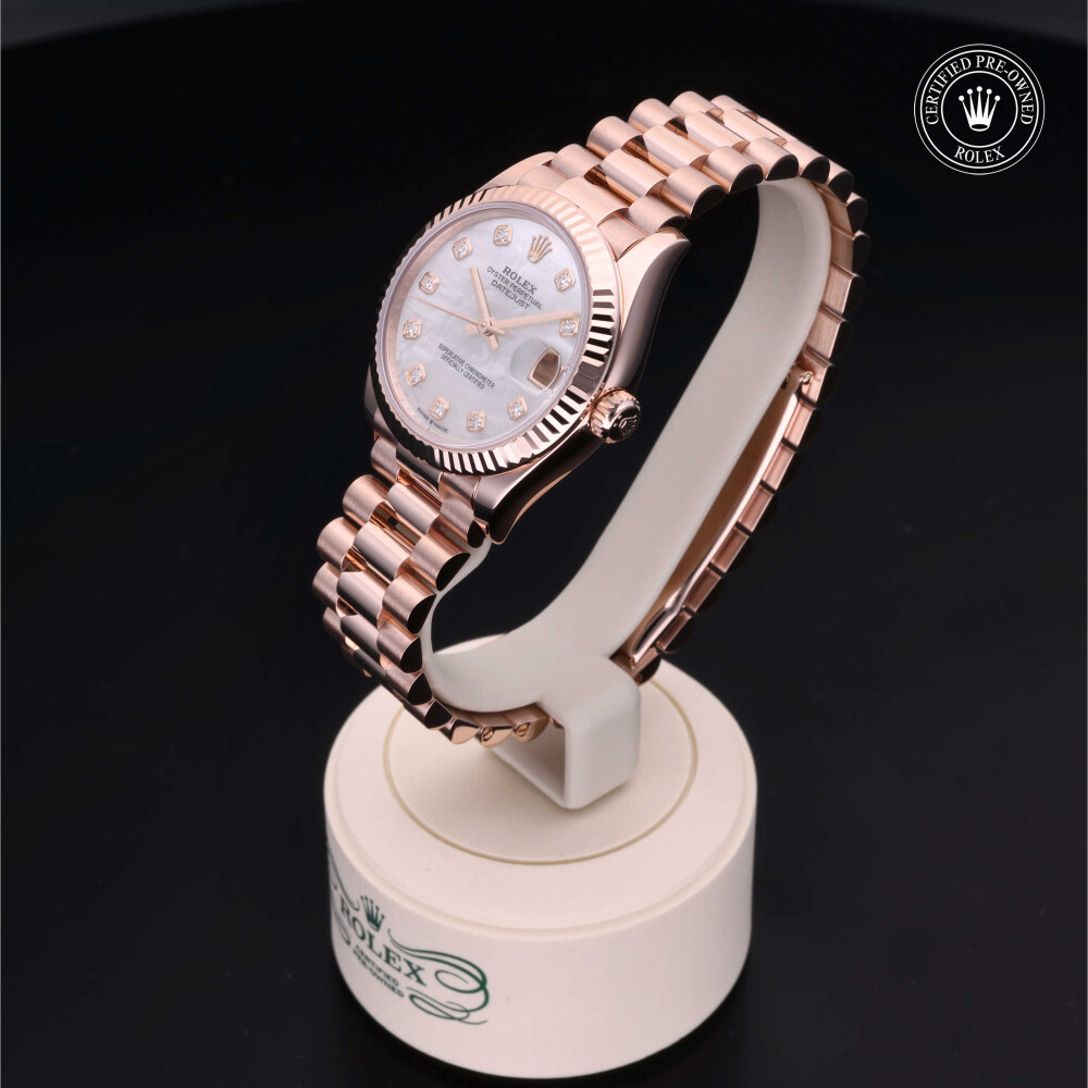 Rolex dames rose sales
