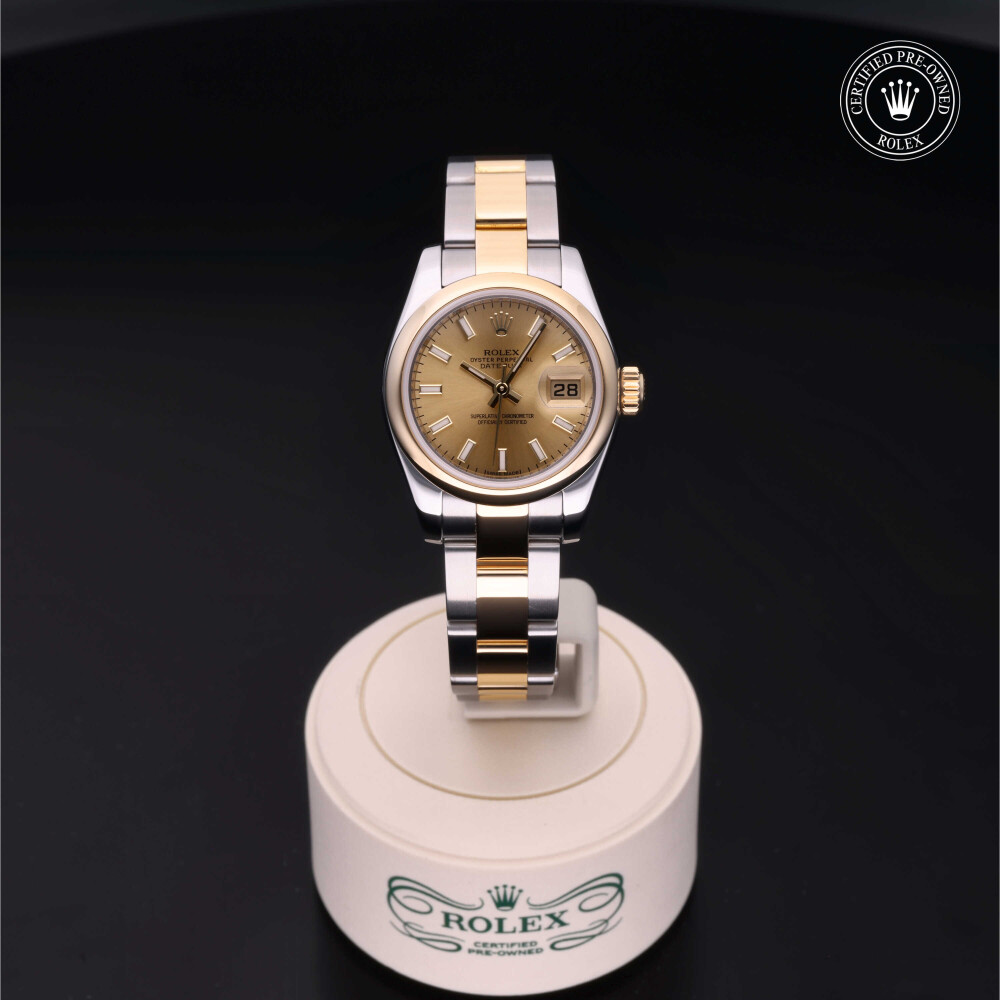 rolex-certified-pre-owned-Lady-Datejust -26 mm-Yellow Rolesor-2015-179163