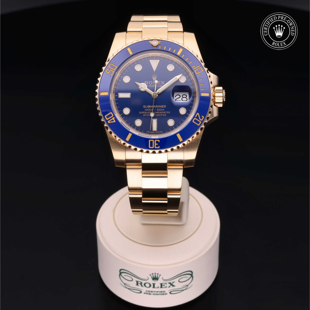 rolex-certified-pre-owned-Submariner Date-40 mm-18ct Yellow Gold-2018-116618LB