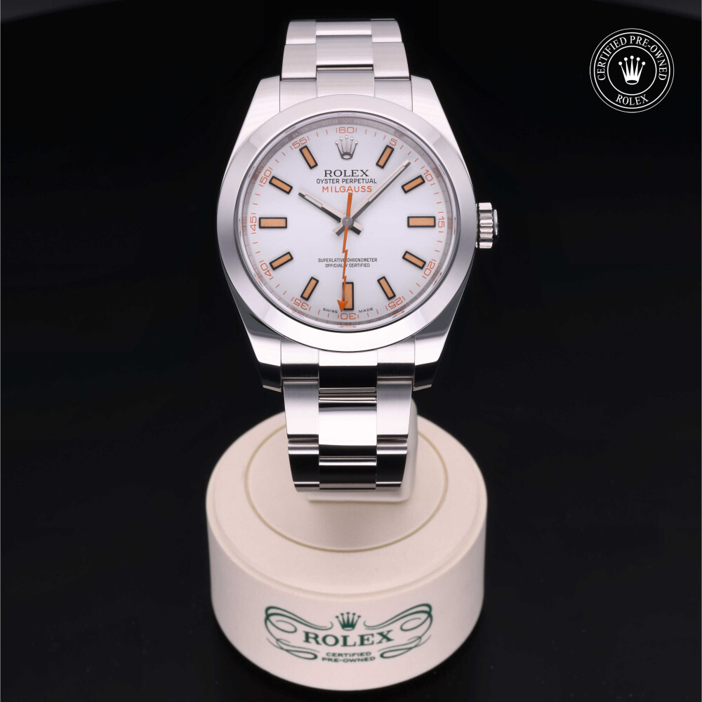 rolex-certified-pre-owned-Milgauss-40 mm-Oystersteel-2016-M116400-0002