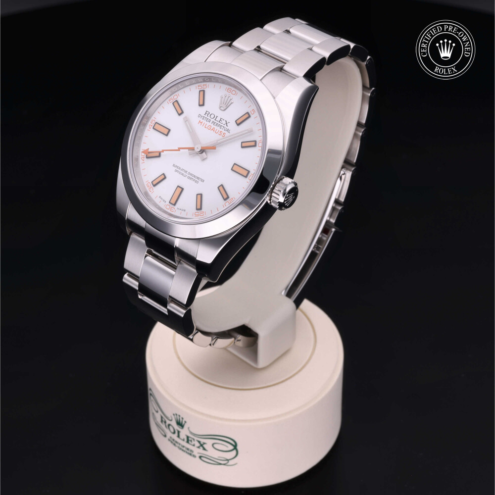 rolex-certified-pre-owned-Milgauss-40 mm-Oystersteel-2016-M116400-0002