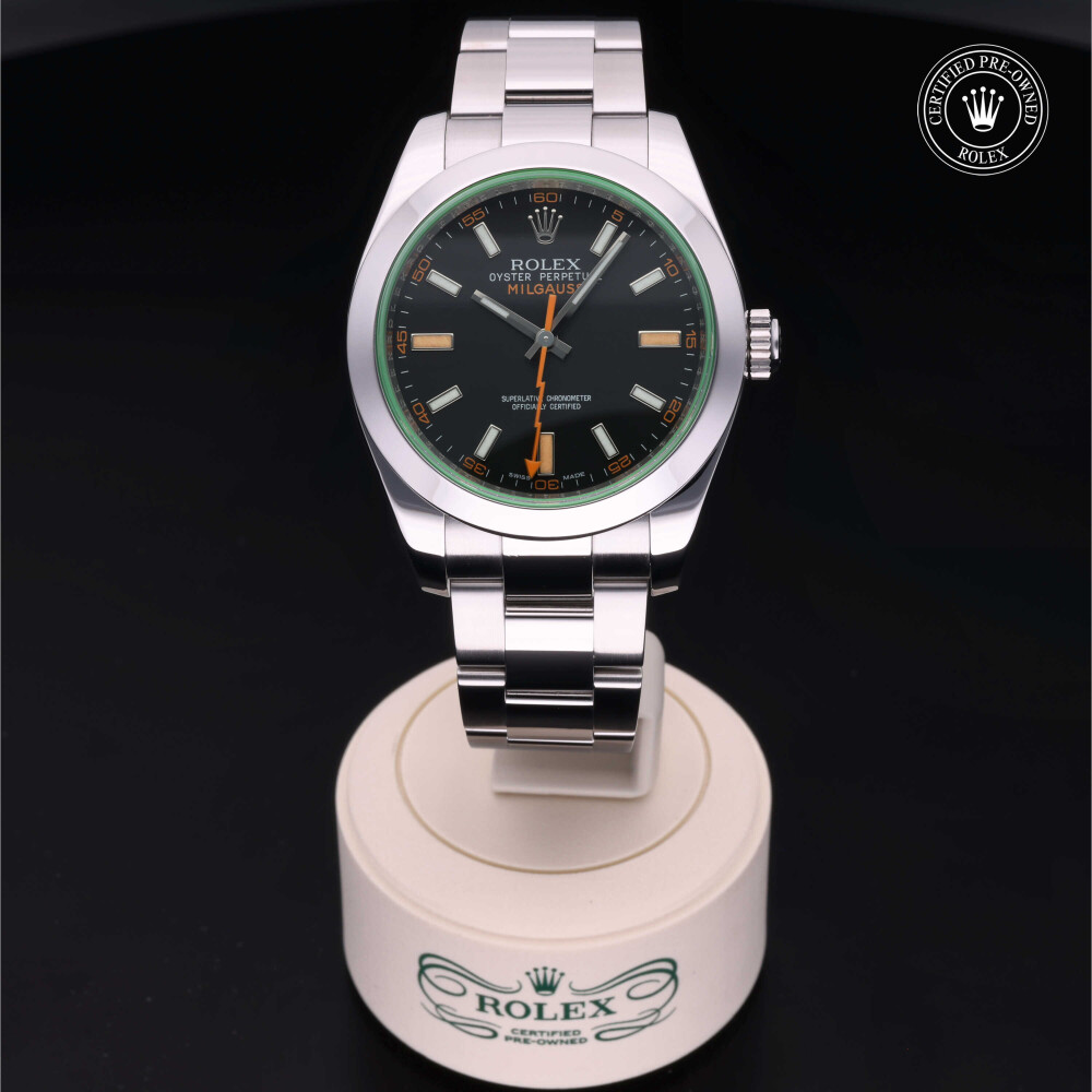 rolex-certified-pre-owned-Milgauss-40 mm-Oystersteel-2010-116400GV