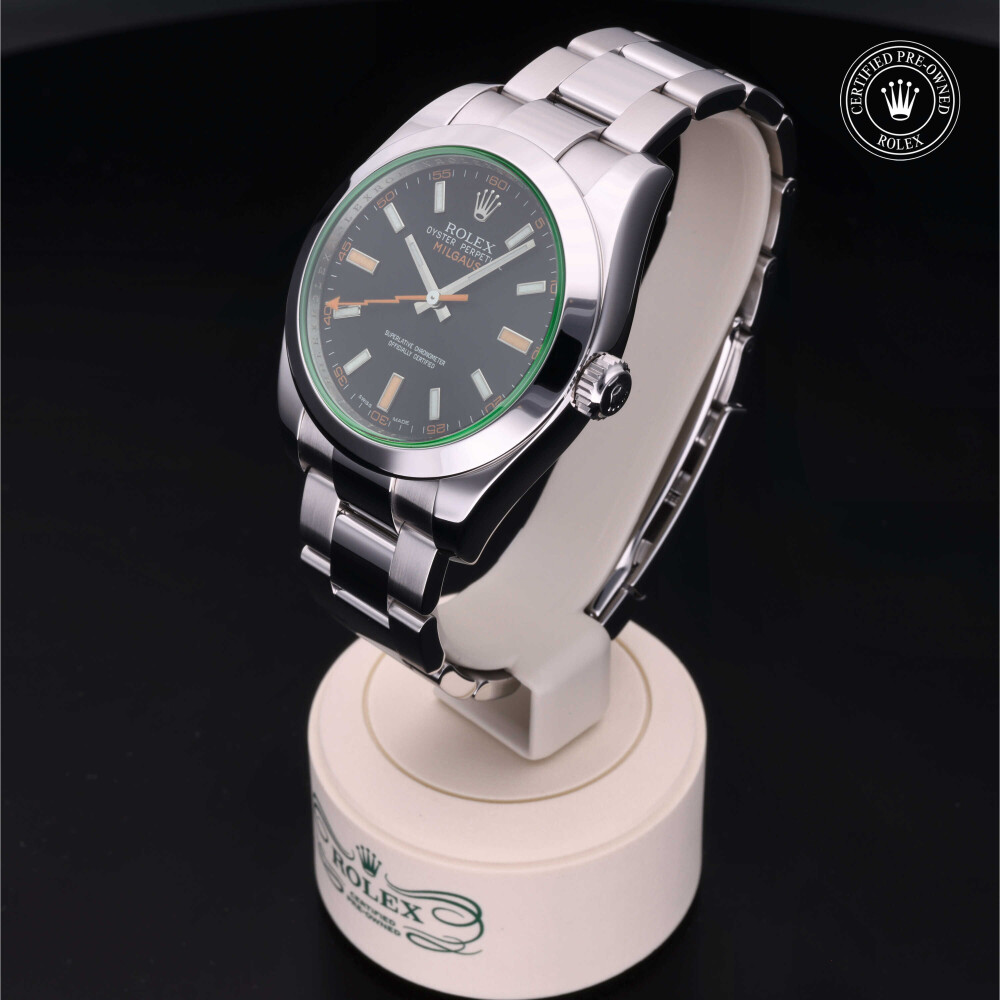 rolex-certified-pre-owned-Milgauss-40 mm-Oystersteel-2010-116400GV