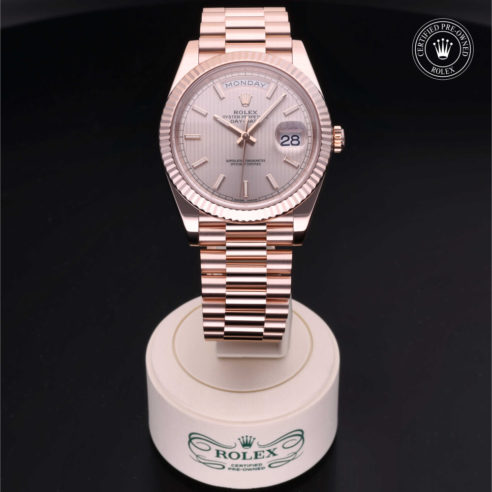 rolex-certified-pre-owned-Day-Date-40 mm-18ct Everose Gold-2018-M228235-0005
