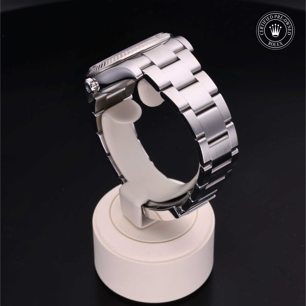 rolex-certified-pre-owned-Oyster Perpetual-36 mm-White Rolesor-2015-M116034-0008