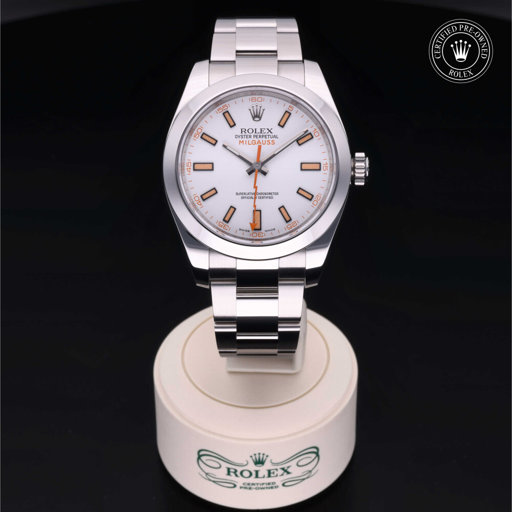 rolex-certified-pre-owned-Milgauss-40 mm-Oystersteel-2016-116400