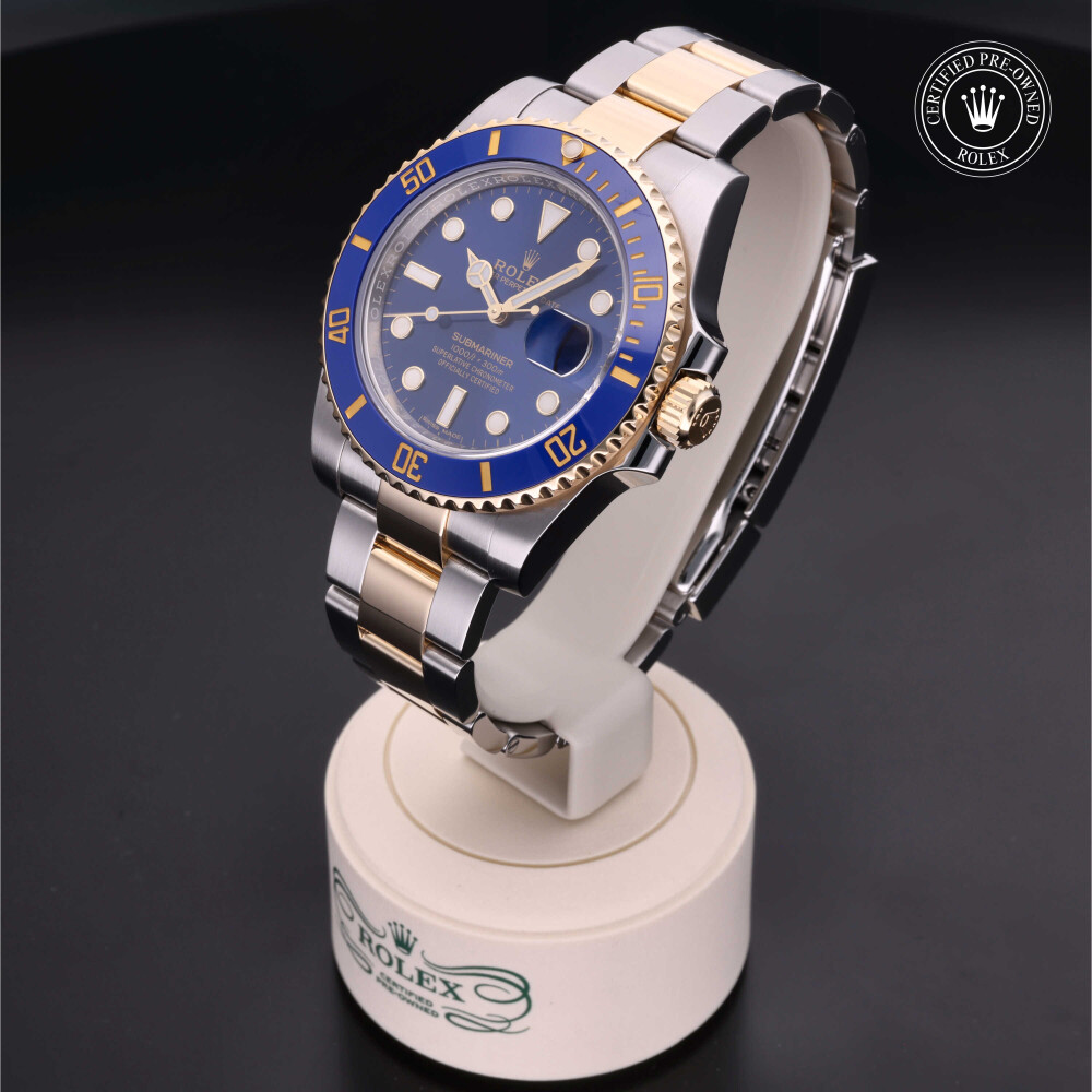 rolex-certified-pre-owned-Submariner Date-40 mm-Yellow Rolesor-2017-M116613LB-0005