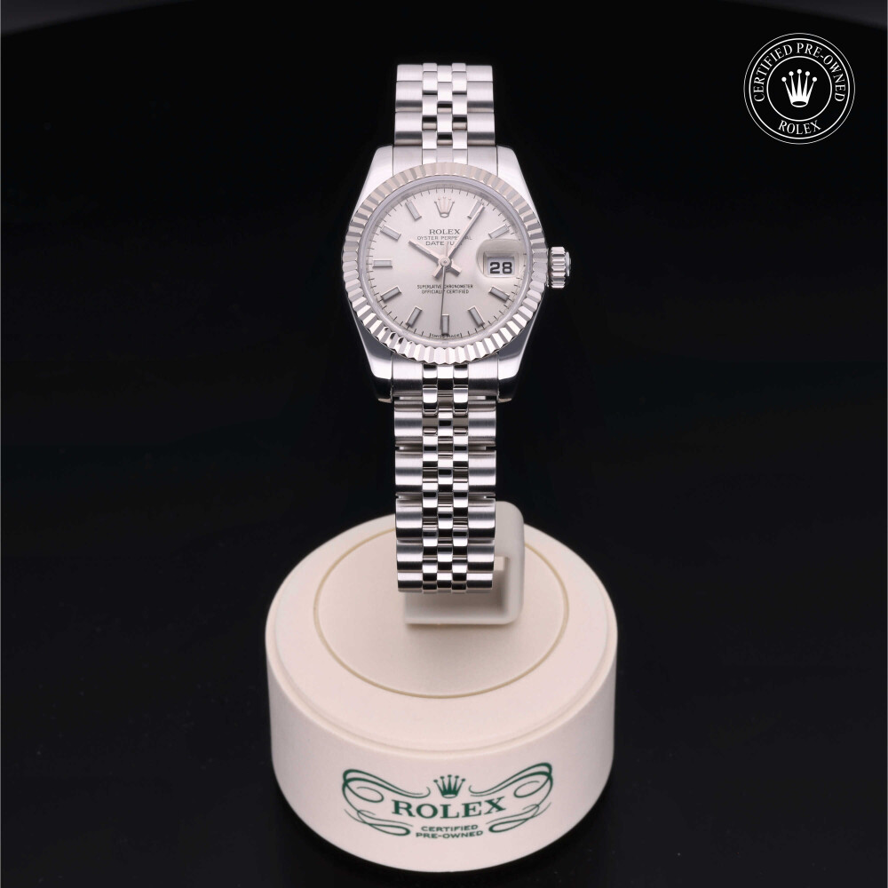 rolex-certified-pre-owned-Lady-Datejust-26 mm-White Rolesor-2009-179174