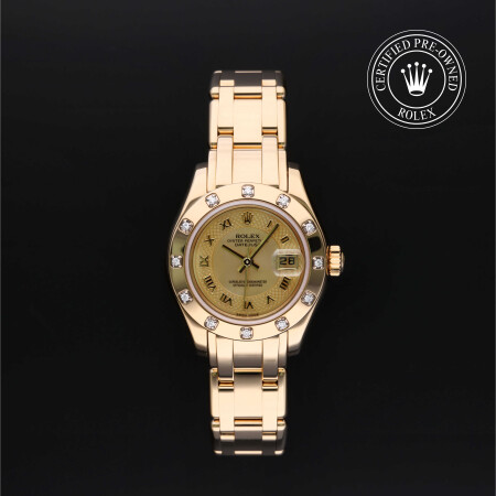 Pre owned ladies rolex pearlmaster discount