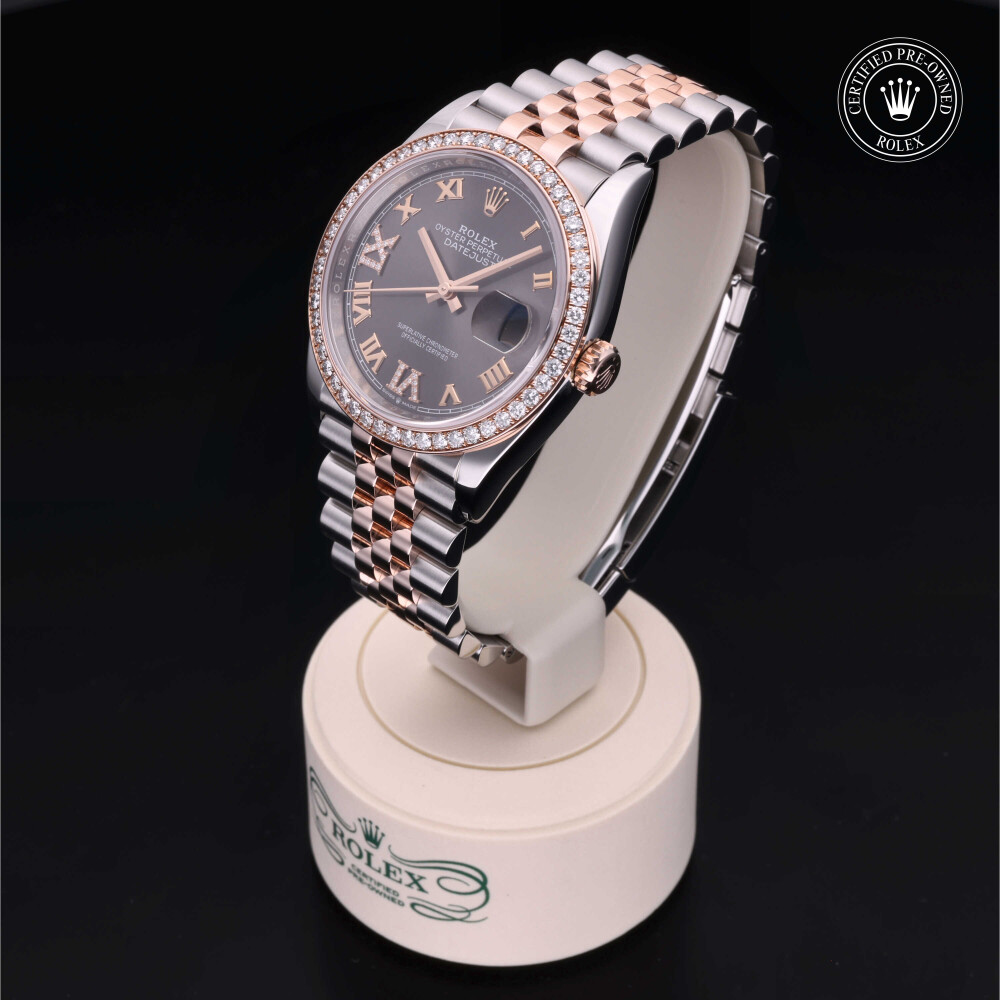 rolex-certified-pre-owned-Datejust-36 mm-Everose Rolesor-2019-M126281RBR-0011