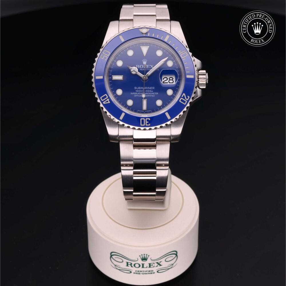 rolex-certified-pre-owned-Submariner Date-40 mm-18ct White Gold-2009-M116619LB-0001