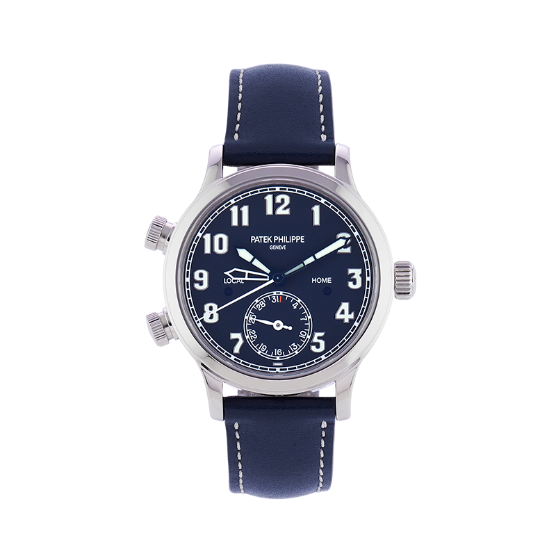 Patek Philippe, Pilot Travel Time, 18ct White Gold