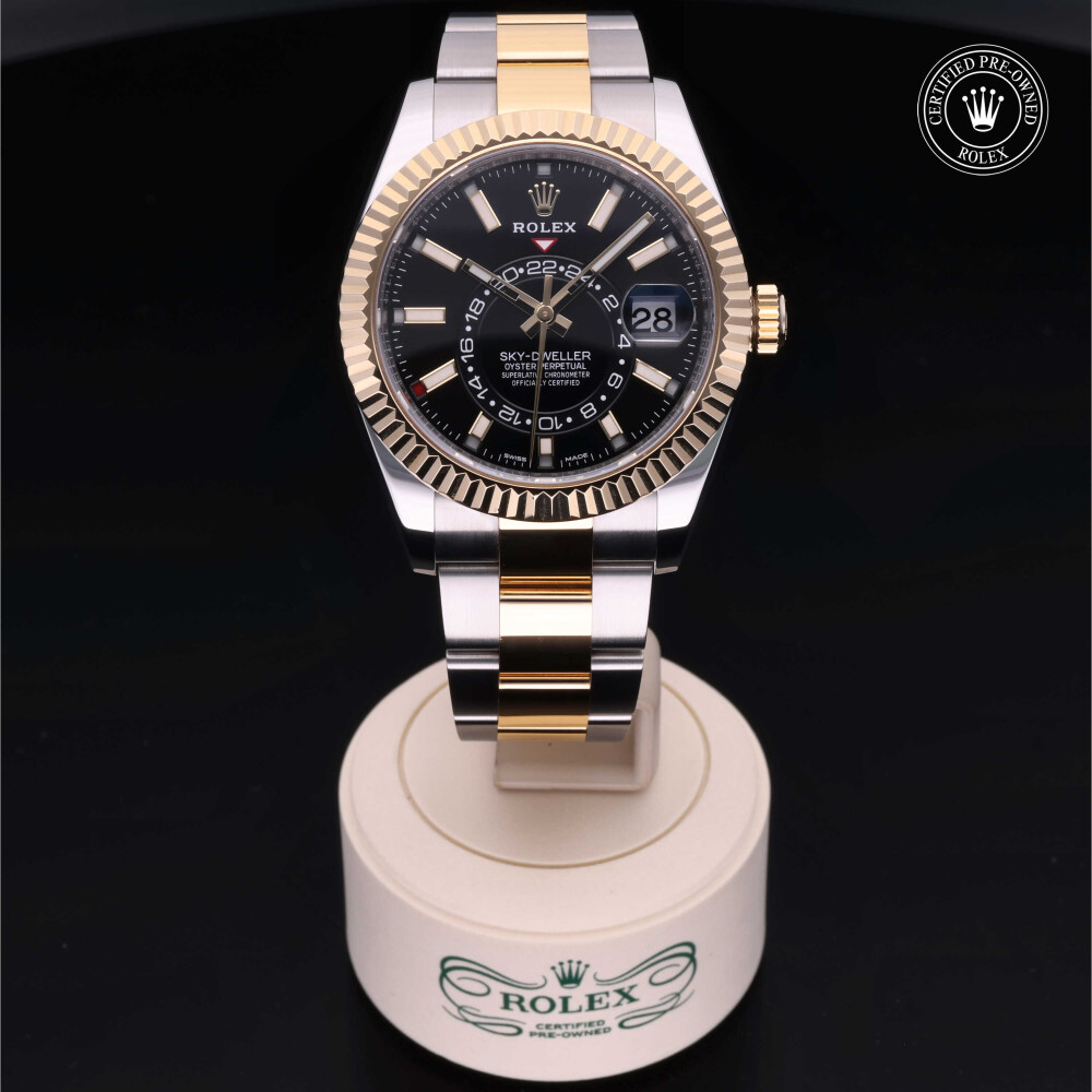 Sky dweller shop two tone
