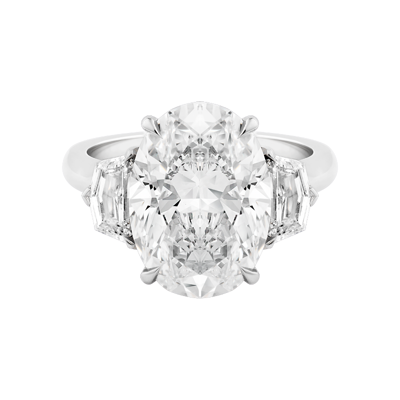 Oval & Half-Moon, Fortuna Setting, Trilogy, 5.55ct