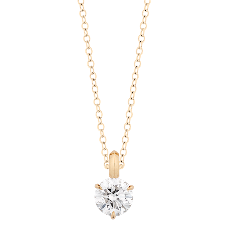 Fortuna Round Brilliant Cut Pendant, 0.75cts