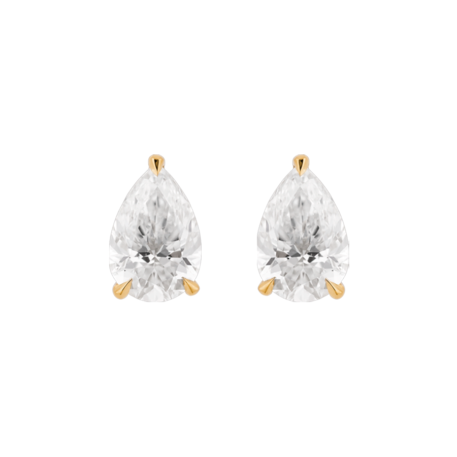 Fortuna Pear Cut Ear Studs, 1.5ct