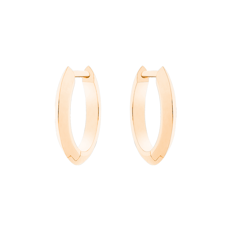 Ely Knife Edge Hoop Earrings