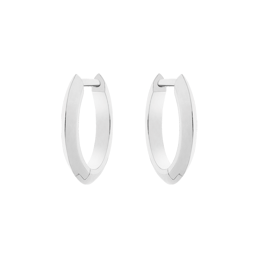 Ely Knife Edge Hoop Earrings