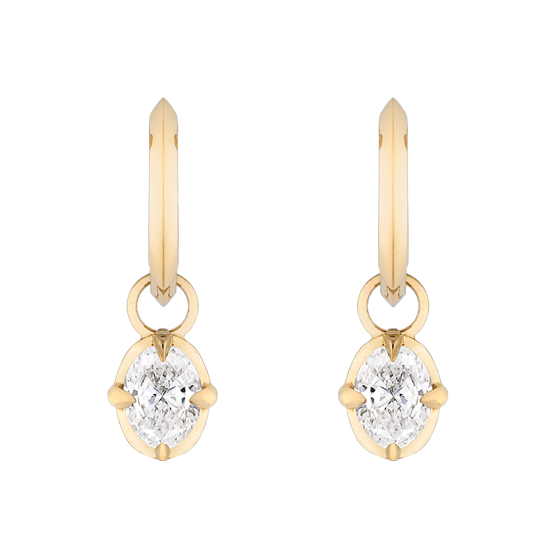 Ely Oval Cut Drops, 2ct