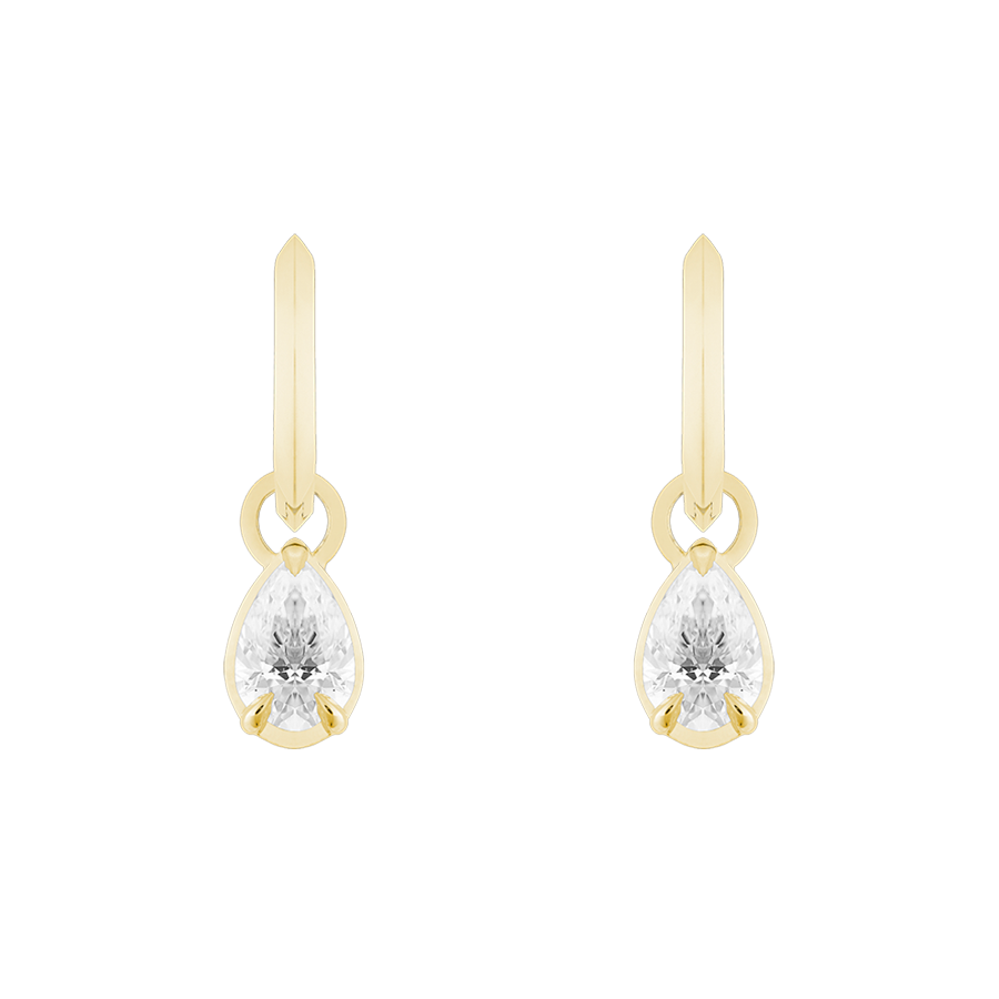 Ely Pear Cut Drops, 1ct