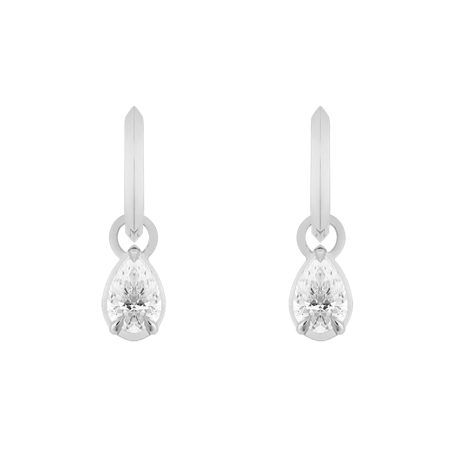 Ely Pear Cut Drops, 1ct