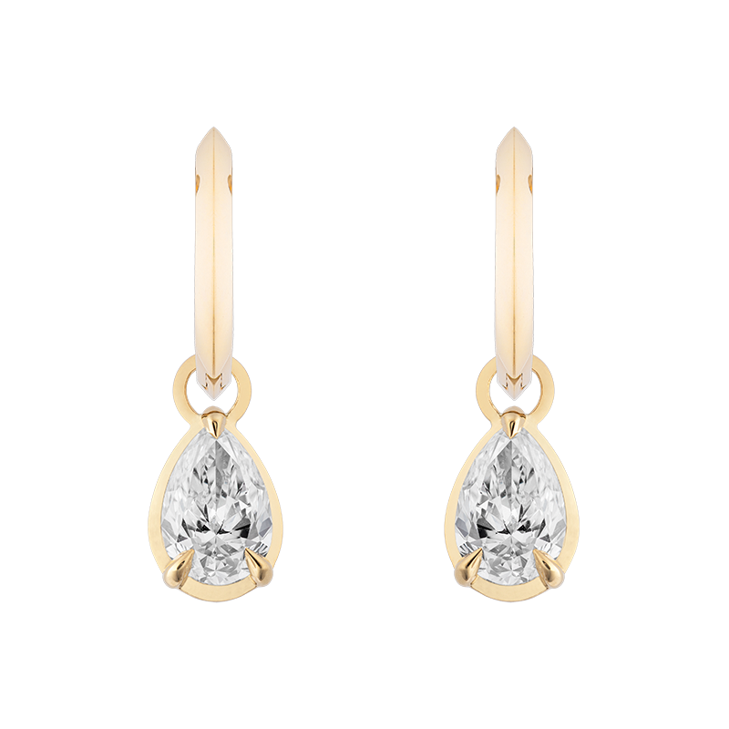 Ely Pear Cut Drops, 2ct