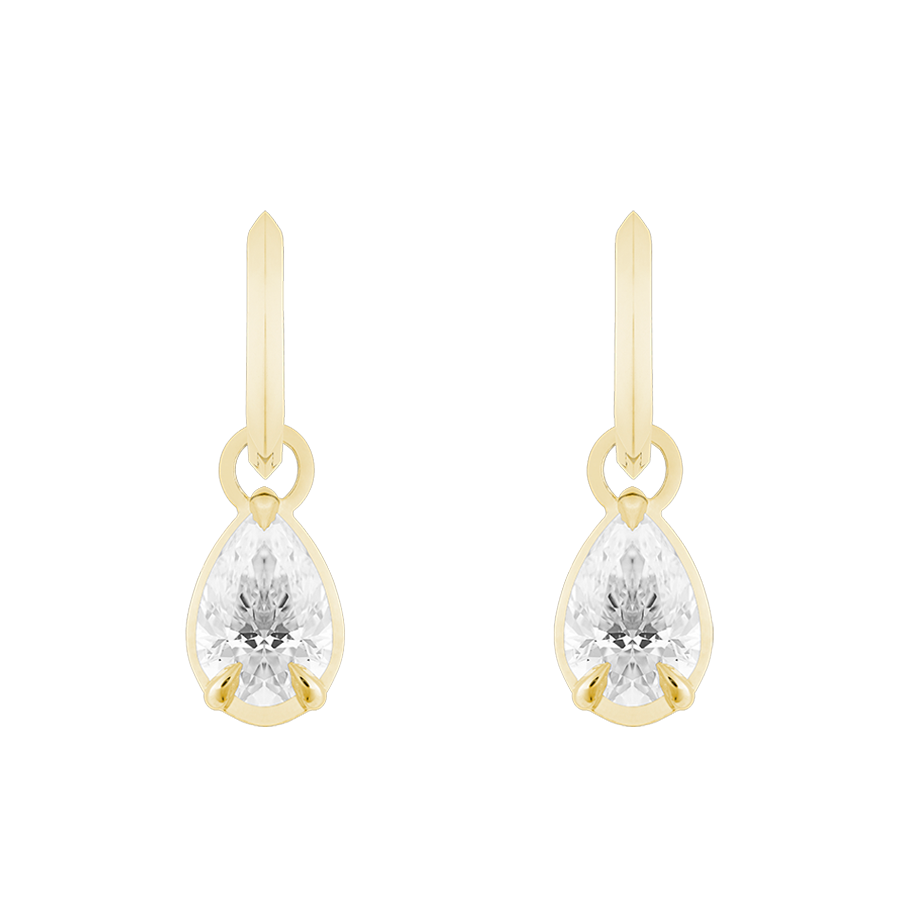 Ely Pear Cut Drops, 2ct