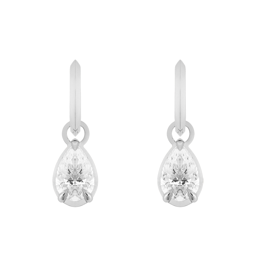 Ely Pear Cut Drops, 2ct