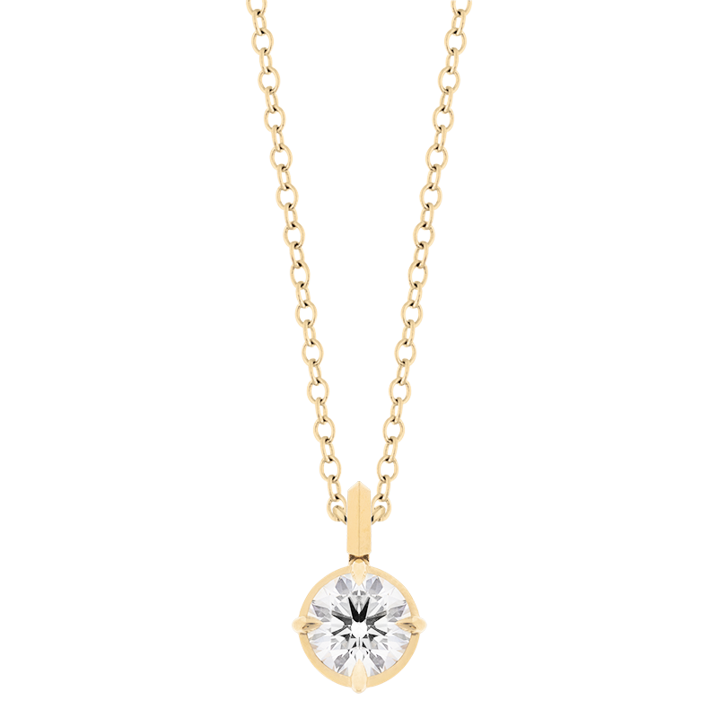 Ely Round Diamond Pendant, 1ct