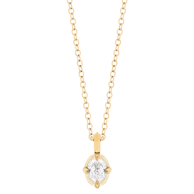 Ely Oval Cut Pendant, 1ct