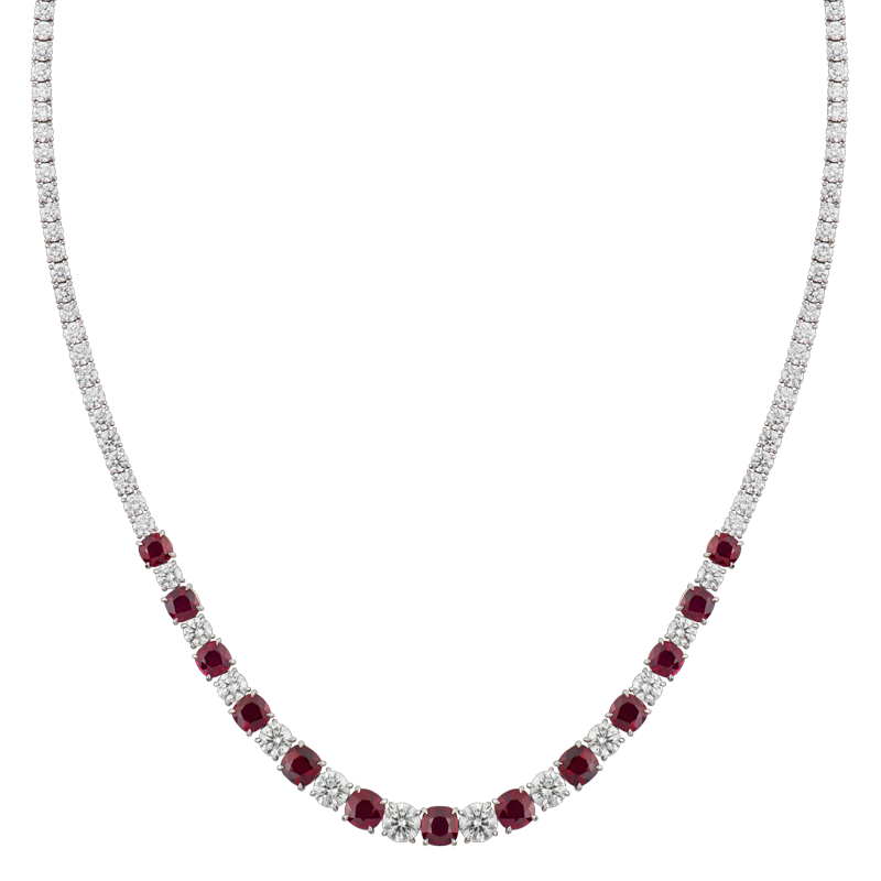 Ruby and Diamond necklace