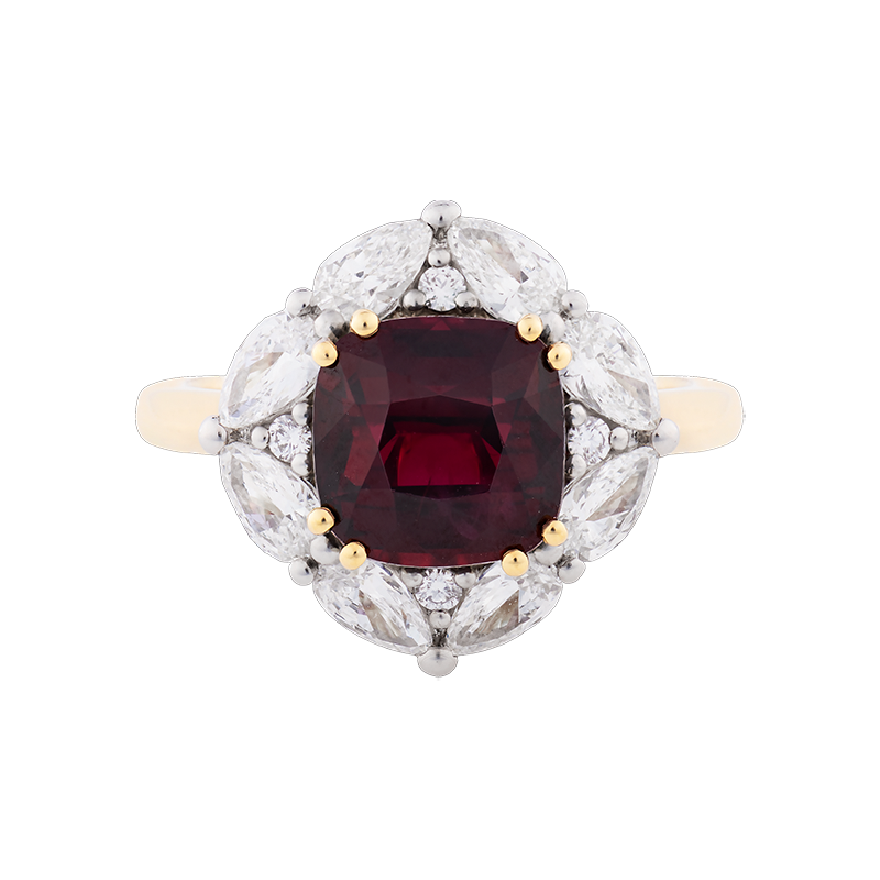 Ruby Cluster Ring