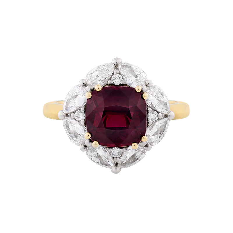 Ruby Cluster Ring