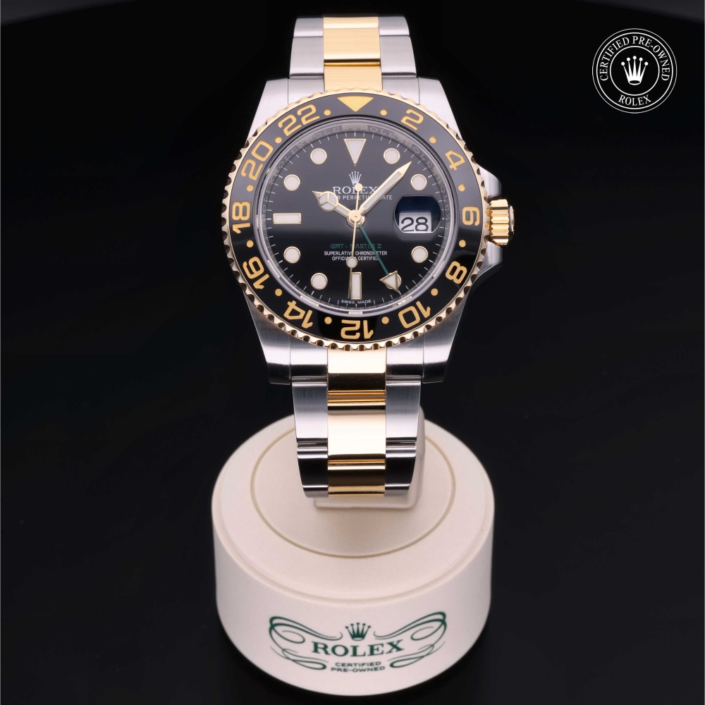 rolex-certified-pre-owned-GMT-Master II-40 mm-Yellow Rolesor-2017-116713LN