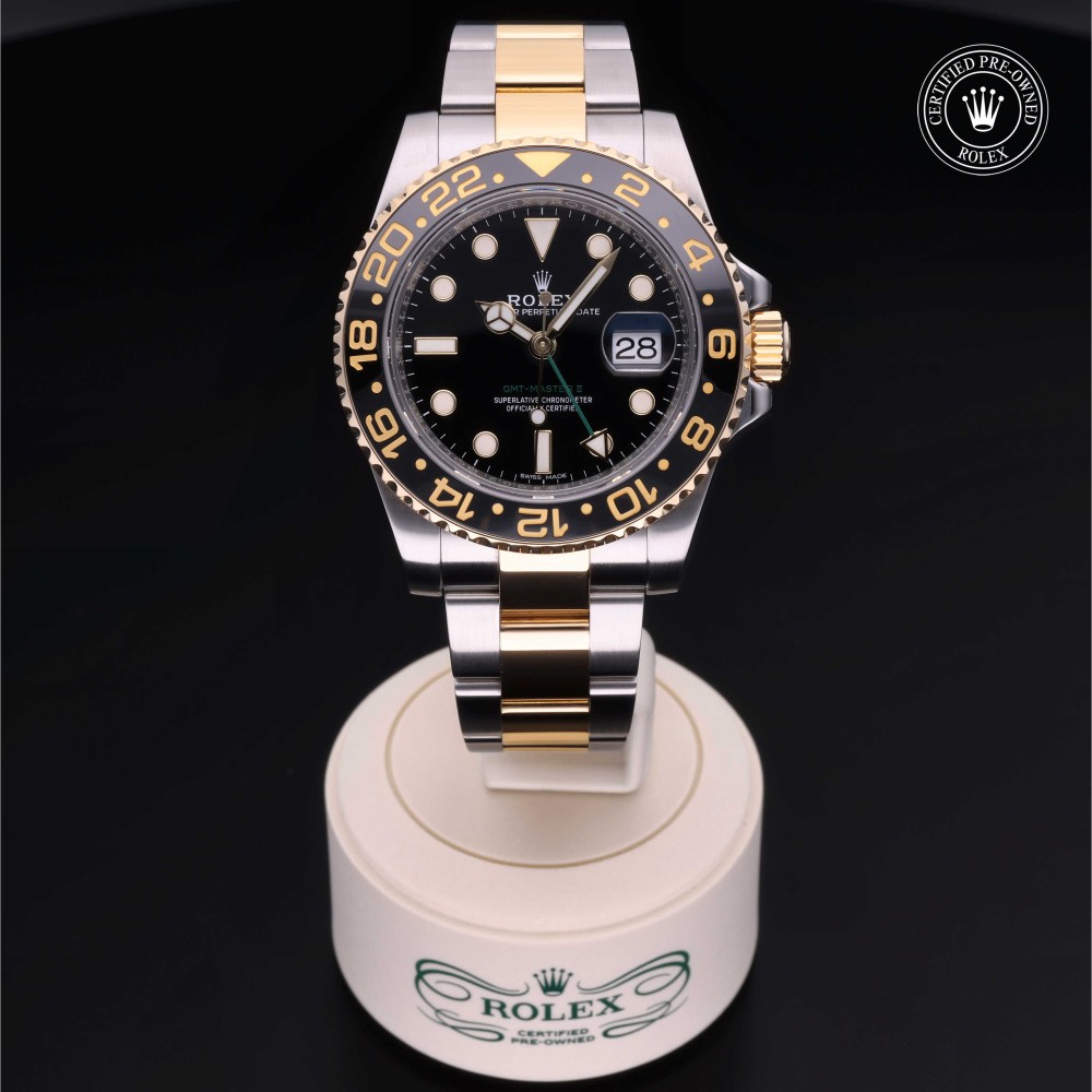 rolex-certified-pre-owned-GMT-Master II-40 mm-Yellow Rolesor-2017-M116713LN-0001