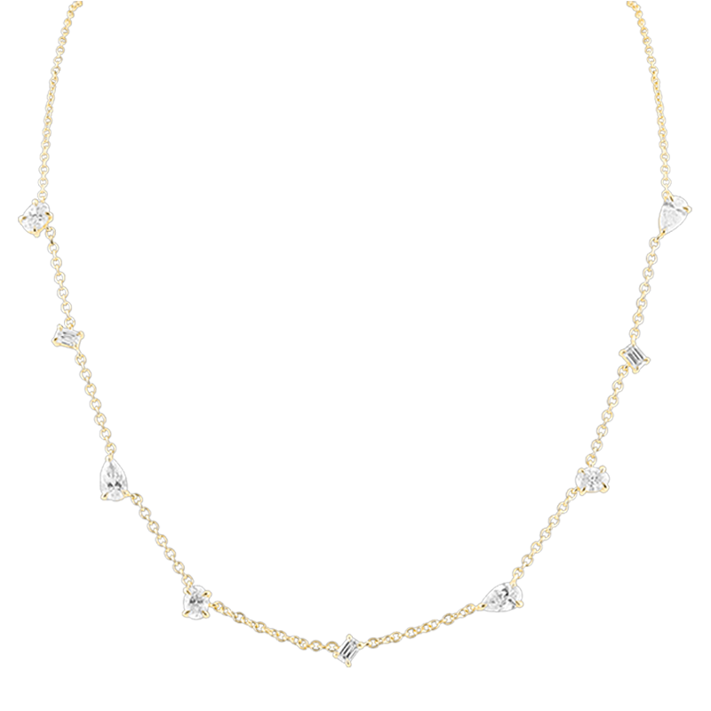 Mosaic Diamond Necklace, 1ct