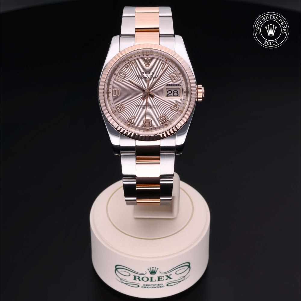 rolex-certified-pre-owned-Datejust-36 mm-Everose Rolesor-2008-M116231-0027