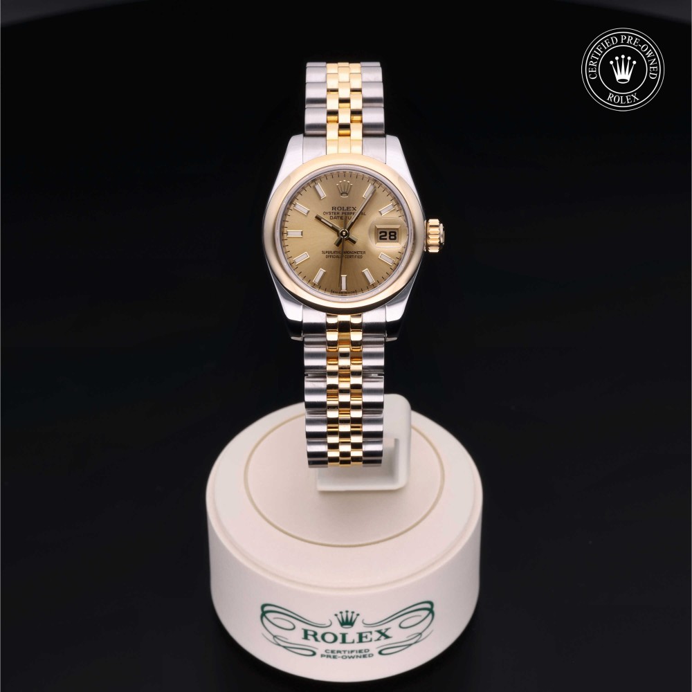 rolex-certified-pre-owned-Lady-Datejust-26 mm-Yellow Rolesor-2008-179163