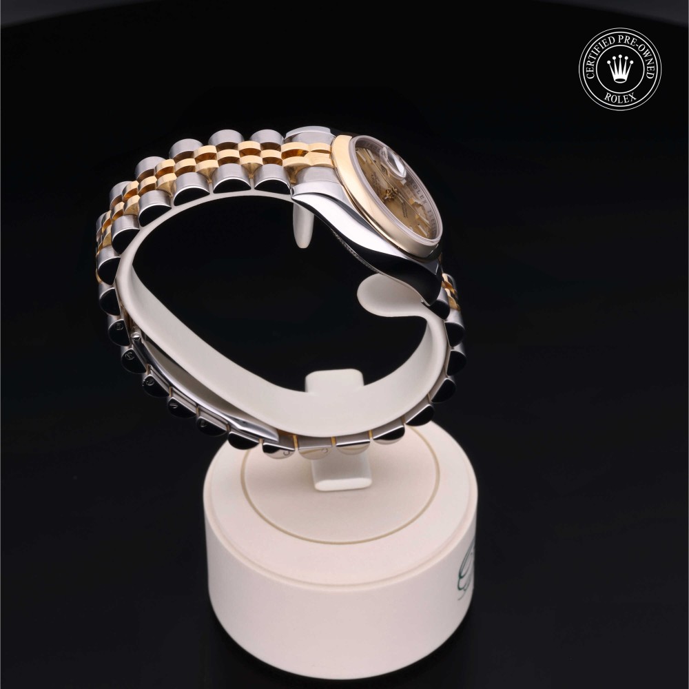 rolex-certified-pre-owned-Lady-Datejust-26 mm-Yellow Rolesor-2008-179163