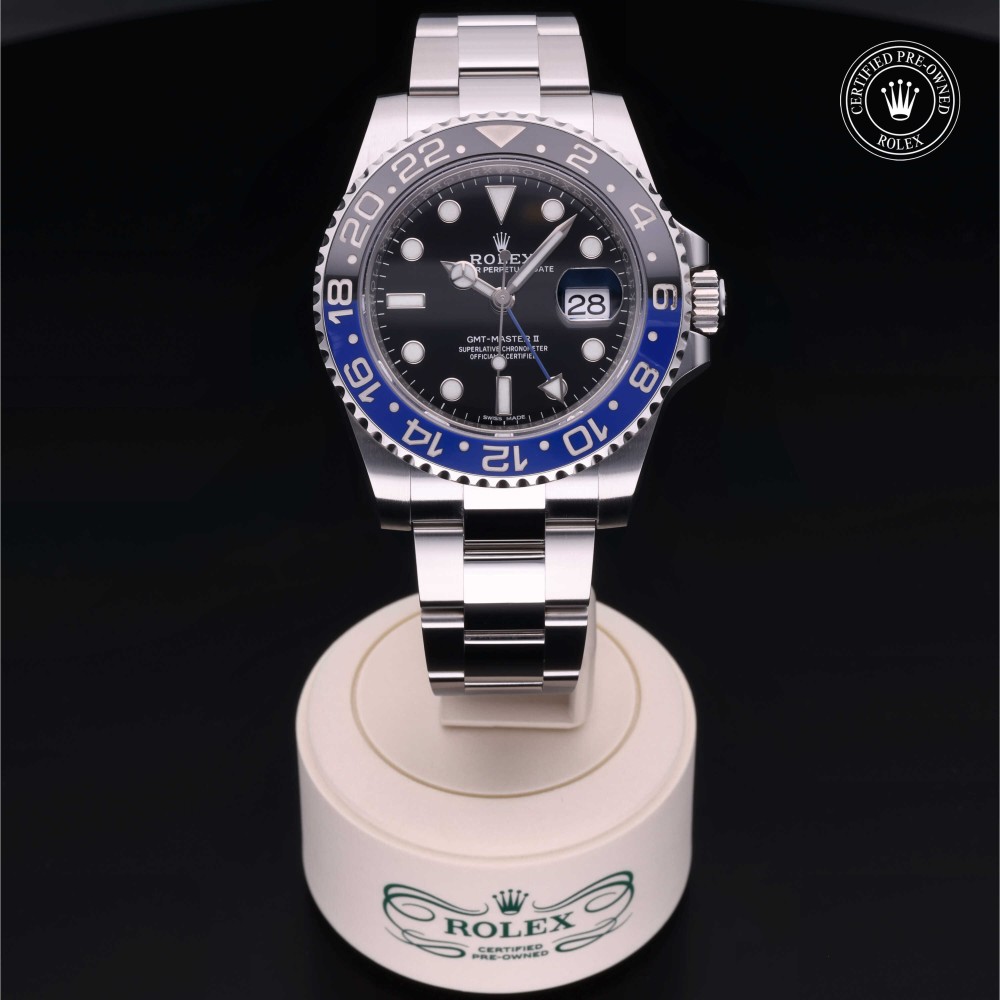rolex-certified-pre-owned-GMT-Master II-40 mm-Oystersteel-2019-116710BLNR