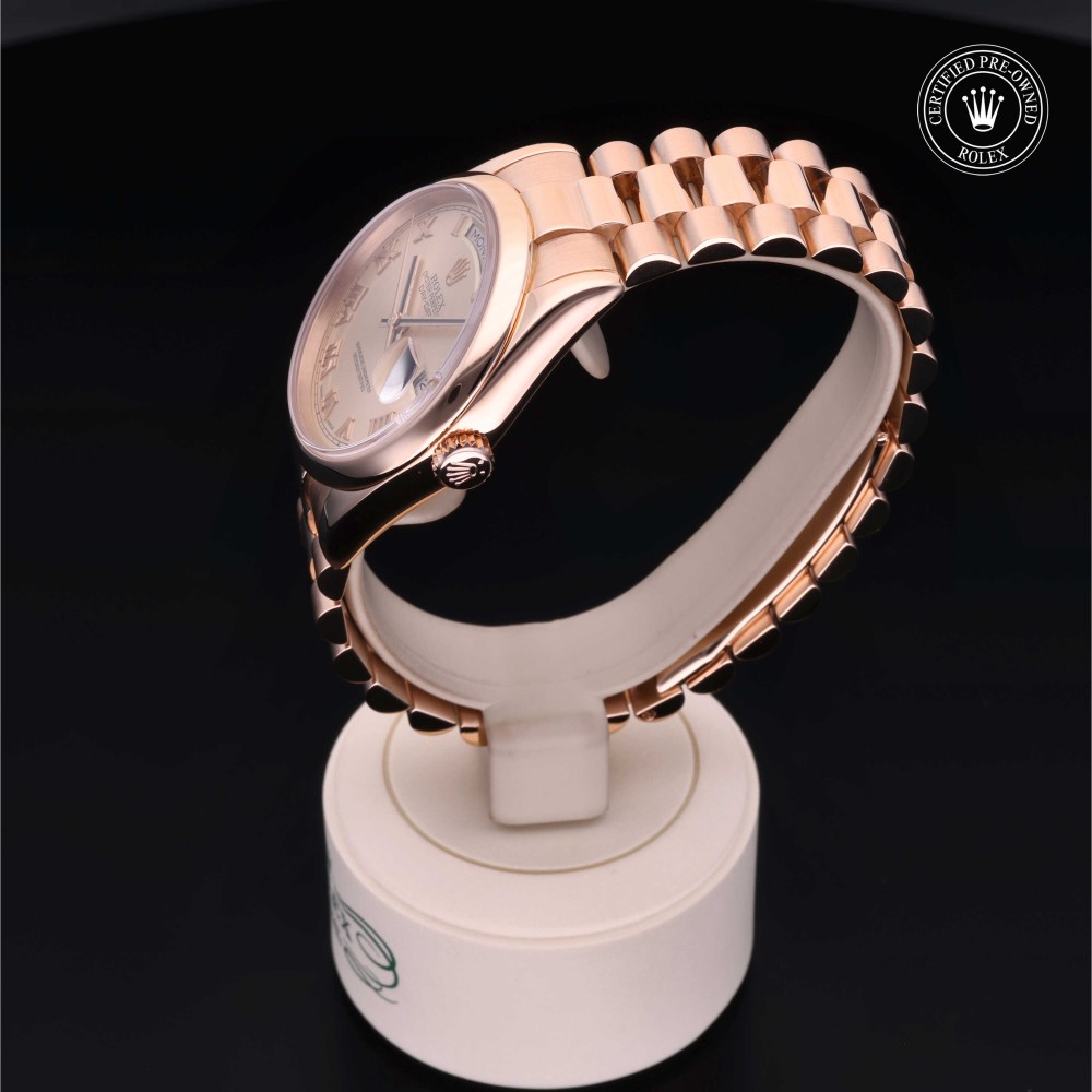 rolex-certified-pre-owned-Day-Date-36 mm-18ct Everose Gold-2005-M118205-0043